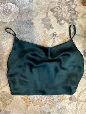 Free People Satin Cowl Neck Tank